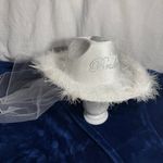 White Bride Cowgirl Hat Photo 3