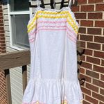 Lisa Marie Fernandez White Ric Rac Dress Women's Small Photo 2