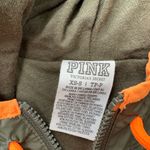 PINK - Victoria's Secret PINK Victoria’s Secret Green & Gray Lightweight Jacket Full Zip Pockets EUC XS/S Photo 7