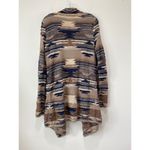 Lucky Brand Aztec Drape Long Open Cardigan Cascade Women's Size M Soft Cozy Boho Photo 8