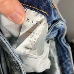 Risen jeans distressed skinny jeans raw hem women’s size 7/28 casual trendy Blue Photo 7