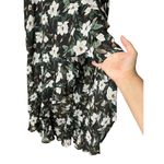 Blue Rain Floral High Low Midi Skirt Size Large Photo 4