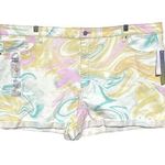 Tinseltown The Mom Shorts Hi Rise Tie Dye Pastel Twirl Juniors Plus 24W NWT Photo 0