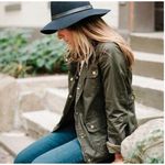 J.Crew Downtown Field Jacket Olive Green Utility Military Women 2X Photo 3