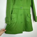 Vintage Y2K Tulle Green Wool Blend Peacoat Women’s Size XS Indie Retro Photo 4