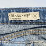 BLANK NYC Tomboy Denim Jean Shorts Distressed Destroyed Light Wash Sz 27 Casual Photo 5