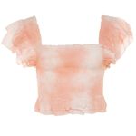 Love Shack Fancy  Peach Twist Hand Dye Wrennly Top Photo 2