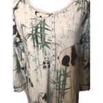 Soma Intimates panda and bamboo button down 3/4 sleeve sleep shirt size L White Size L Photo 2