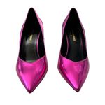 Saint Laurent NEW Kiki 85 Metallic Leather Pumps size 37 Pink Photo 6