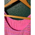 Fresh Produce  Women XS Pink Pinstripe  Drape Tank Cotton USA Dress Photo 2