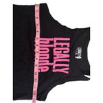 Legally Blonde Women's Tank Top Black & Pink Size Large Cotton/Spandex Slim Photo 2