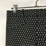Gap  Petite Black White Diamond Printed Ankle Crop Dress Pants 6P Photo 3