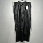 Tinsel Faux Black Leather Pants Women’s Size 14 Petite Photo 1