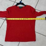 Ralph Lauren Lauren  Women Red Long Sleeve T-Shirt size Small. Photo 5