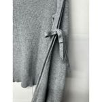 American Eagle  Women’s Xl Light Gray Knit Sweater Tie Sleeve Casual Top Photo 7