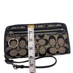 Coach  Black Signature Canvas Wristlet Wallet Photo 10