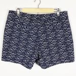 Crown & Ivy Fish Print Navy White Shorts Size 12 Photo 1