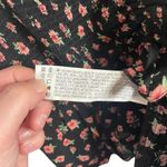 Forever 21  Sweetheart Neck Floral Ruched Babydoll Blouse in Black/Pink Size M Photo 8