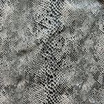 Hem & Thread Mini Skirt NWT Faux Snake SZ LG Lined Accent Side Zipper & Buckles Photo 2