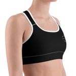 She Shreds Black & White Kitty Sports Bra Size M Photo 3