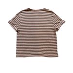 A New Day Women's Medium Brown Striped Relaxed Tee Photo 1