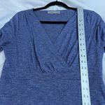 Athleta Heather Purple V Neck Faux Wrap Long Sleeve Dress Photo 4