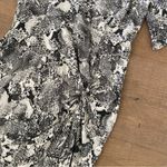 enza costa snakeskin print side knot bodycon mini dress Photo 3