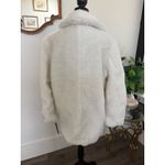 Jason Maxwell Teddy Bear Coat Winter Warm Plush Faux Fur Jacket Ivory Medium Photo 2