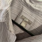 J.Jill  Striped Button Down Long Sleeve Shirt LARGE Photo 4