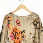 St. John  Satin Floral Silk Mini Dress Size 4 Elegant Classic Cocktail Photo 2