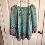 Christopher & Banks Women's Green Patterned Top Photo 1