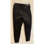 American Eagle Mom Jeans Ripped Distressed Black Wash Super Stretch Size 6 Photo 3