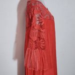 Rebellion  Coral Mini Dress with Lace Detail NWT Size Large Wedding Guest Dress Photo 4