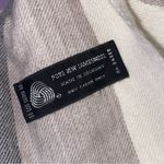 New Lambswool Scarf Neutral Stripe Colorblock Men Women Normcore Contemporary Gray Photo 1