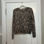 Caslon  Raglan Sleeve Wool & Cashmere Cheetah Print Sweater Photo 1
