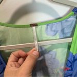 Free People  Mini Dress Cassie Dress Lime Blue Size S Summer Dress Photo 2