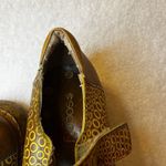 Socofy Leather 7 Mary Jane Shoe Flower Embossed Blue Yellow Green Platform Brown Photo 7