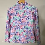 IBKUL Golf‎ Long Sleeve Quarter Zip Mock Shirt Size XS Blue Photo 0