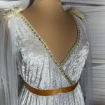 California Costumes Greek Goddess Angel Dress Sheer Crushed Velvet White/Gold 3X White Photo 6