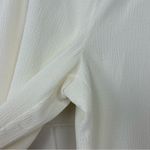 Natori NWT N White Cream Textured Wide Leg Pants Size XL FLAW Photo 3