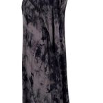 Ginger G Tie Dye V-neck Shirt Dress Black Gray Size Small NWT Photo 3