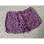 Loft , women's small purple/white floral pull-on short Photo 2