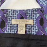 Burberry  COTTON SILK PRINT DRESS SAPPHIRE BLUE SIZE 8 Photo 3