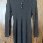 J. Crew Merino Wool Knit Long Sleeve Dress Black Photo 0