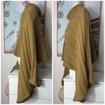 Concert Brown Olive Turtleneck Heavy Knit Pullover Sweater Wide Sleeves One Size Size undefined Photo 3