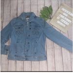 Live a Little  denim jacket women’s size Small jean light blue button pockets Photo 1