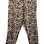 Victoria's Secret Leopard Print Leggings High Waist Lace Up Detail Size Large Photo 0