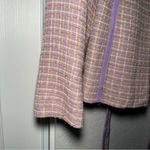 VINTAGE Terry Lewis • Tweed Blazer Jacket • Purple Yellow Green • Lined • Small Photo 7