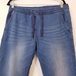 ESMARA Blue Denim Jogger Women size 32 Streetwear Casual Drawstring Pockets Photo 1