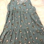 Final Touch Green Floral Babydoll Dress Photo 0